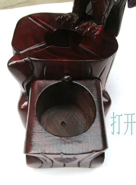红木摆件客厅烟灰缸创意特价烟器