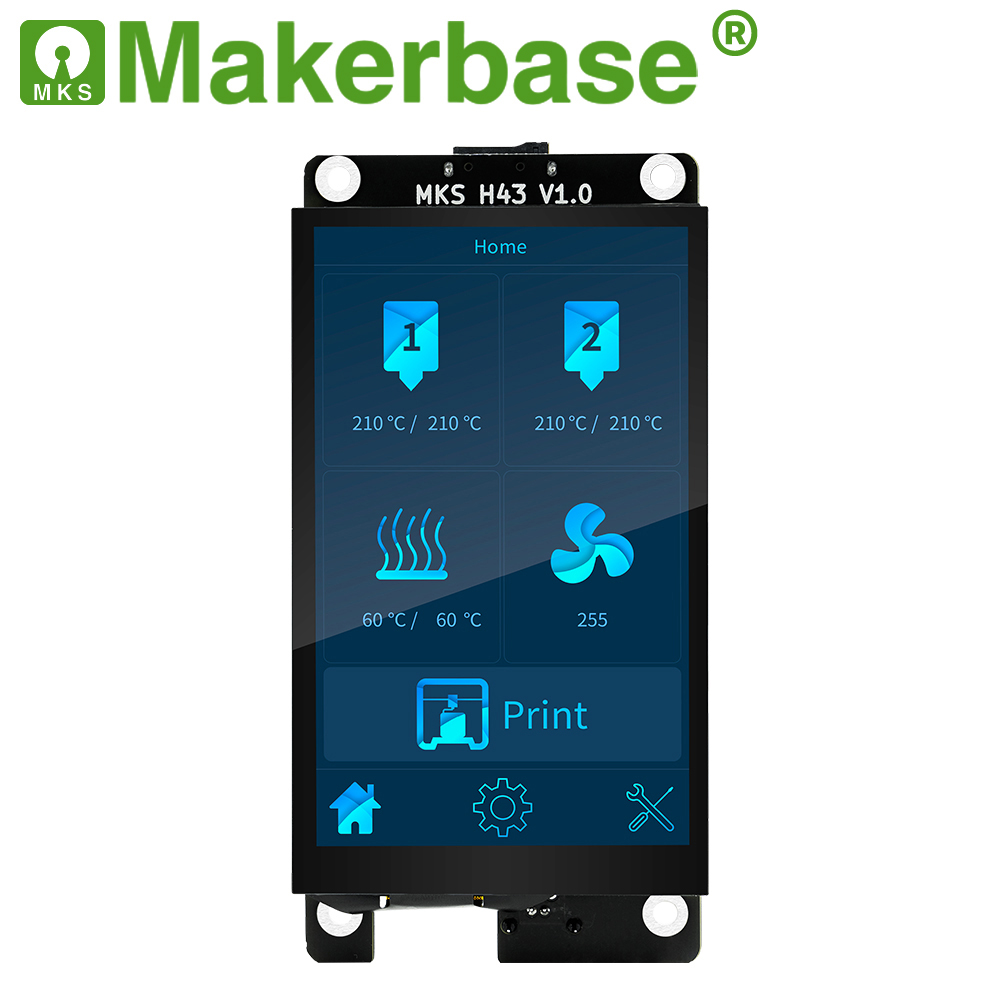 Makerbase MKS H43 智能显示控制器3d打印机零件4.3寸IPS LCD - 图0