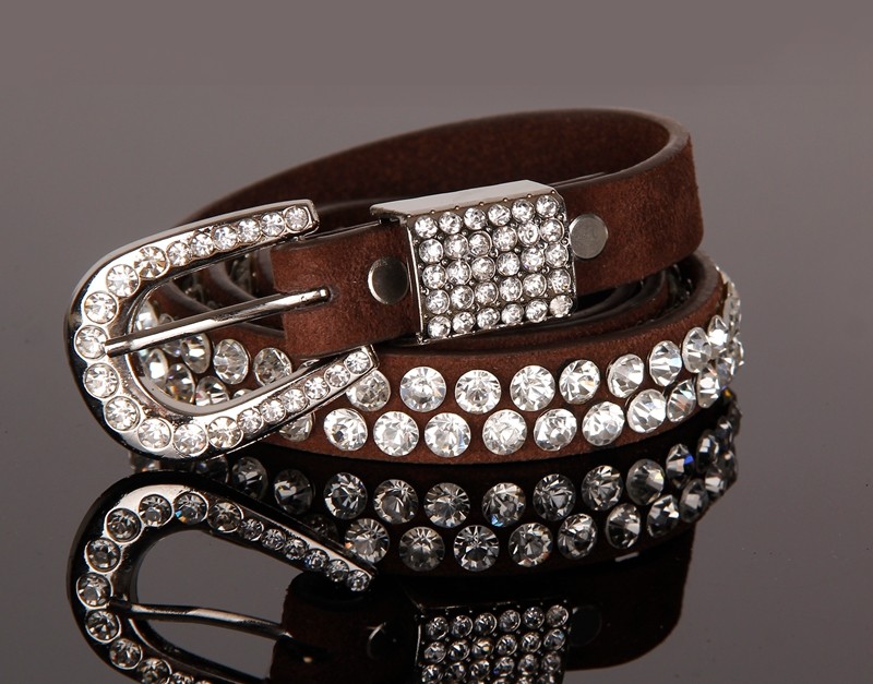 big buckle diamond belt