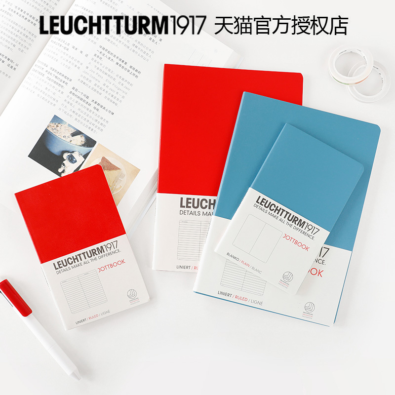 德国灯塔笔记本leuchtturm1917超薄软面JOTTBOOK记事本小随身便携-图1