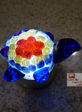 书柜摆件儿童房乌龟蜂鸟琉璃雕塑