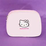 Hello kitty, вместительная и большая косметичка, водонепроницаемая полиуретановая маленькая сумка клатч, японские и корейские
