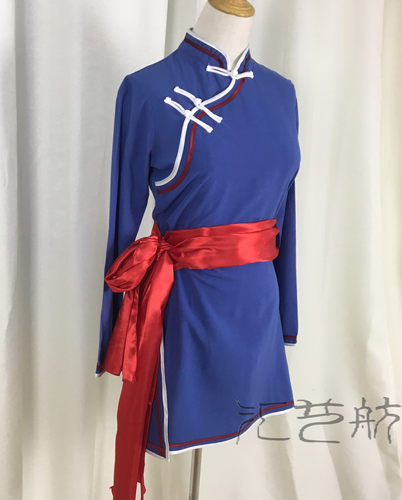 男女成人蒙古族马步舞蹈服装演出服组合练习服定做民族大学新 - 图0