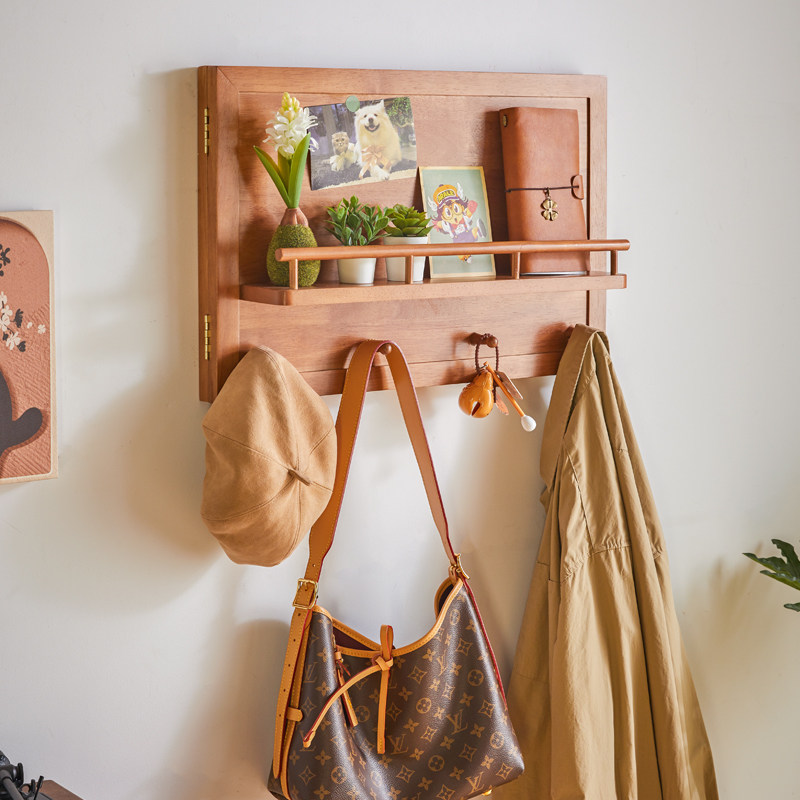 电表箱装饰画配电箱壁挂挂衣架墙上置物架实木多功能门后挂衣钩子,淘宝优惠券,粉丝福利购,淘宝优惠卷