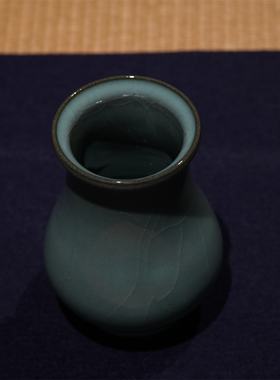 铁胎 香箸瓶  纯手制 南窑笔记 龙泉青瓷花器花道花瓶家居
