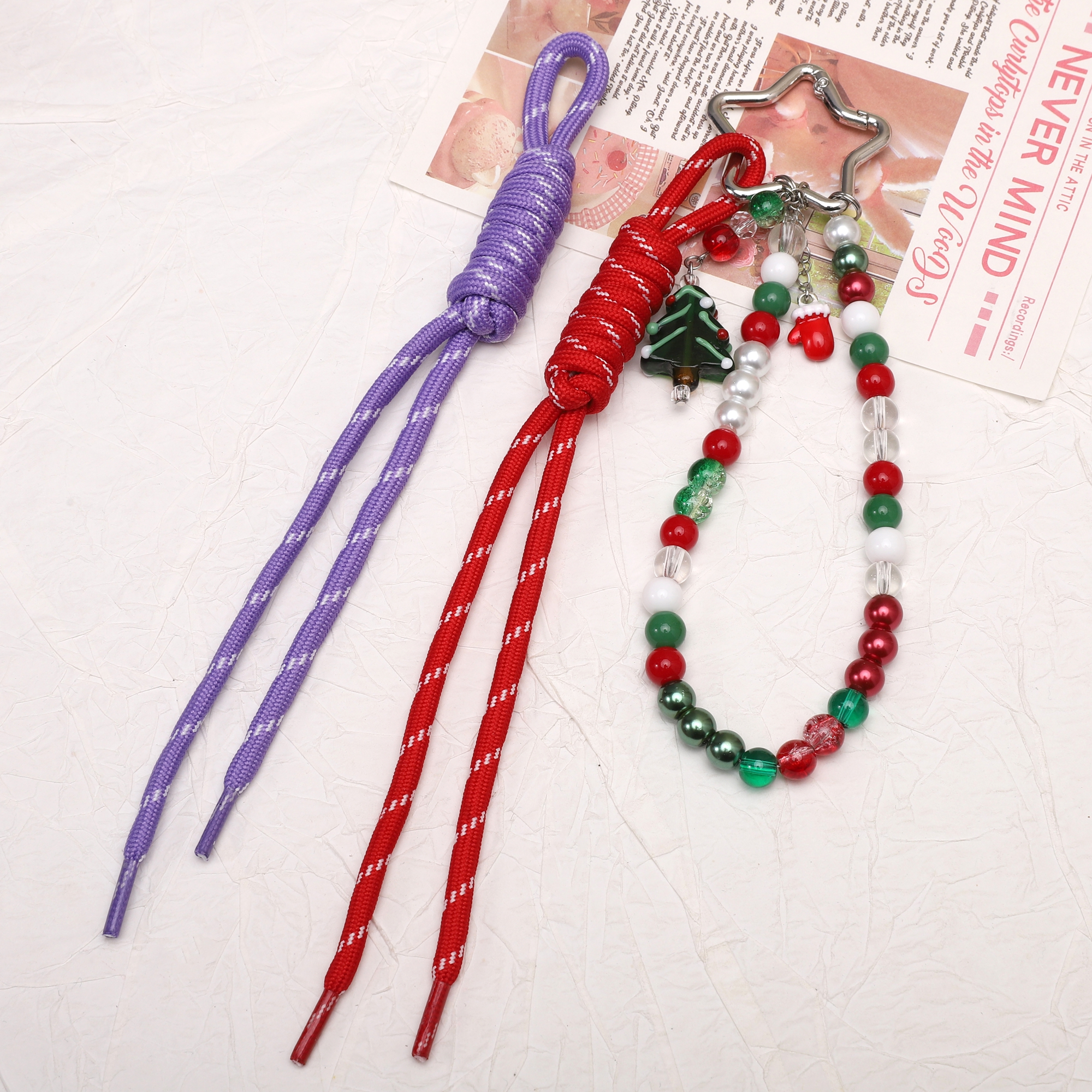 多巴胺罗马结伞绳手工编织绳半成品diy材料串珠包挂挂绳配件饰品 - 图2