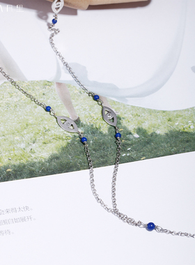 地中海式小清新风S925银手链戒指