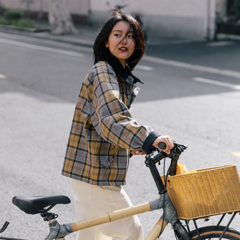 孙艺洲同款 Barbour 两面穿OS Reversible Transport男女无蜡夹克 - 图3