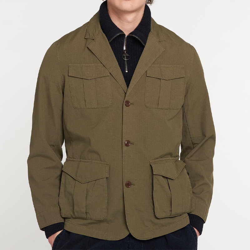 现货日版白标 BARBOUR White Label防撕裂面料西装猎装外套夹克-图0