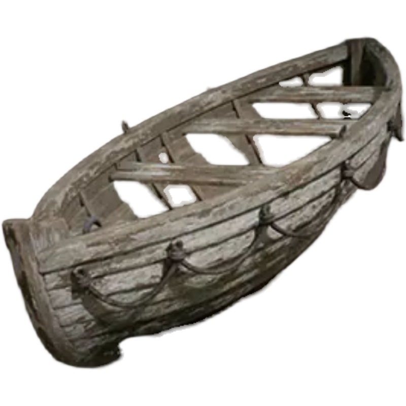UE5虚幻5 Seaside Docks VOL.2- Boats中式木船道具模型-图3
