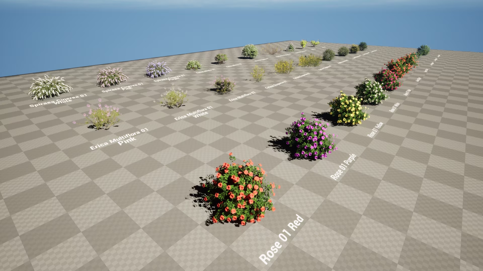 UE5虚幻5 Flowering Shrub Collection 花丛路边灌木草丛道具模型 - 图2