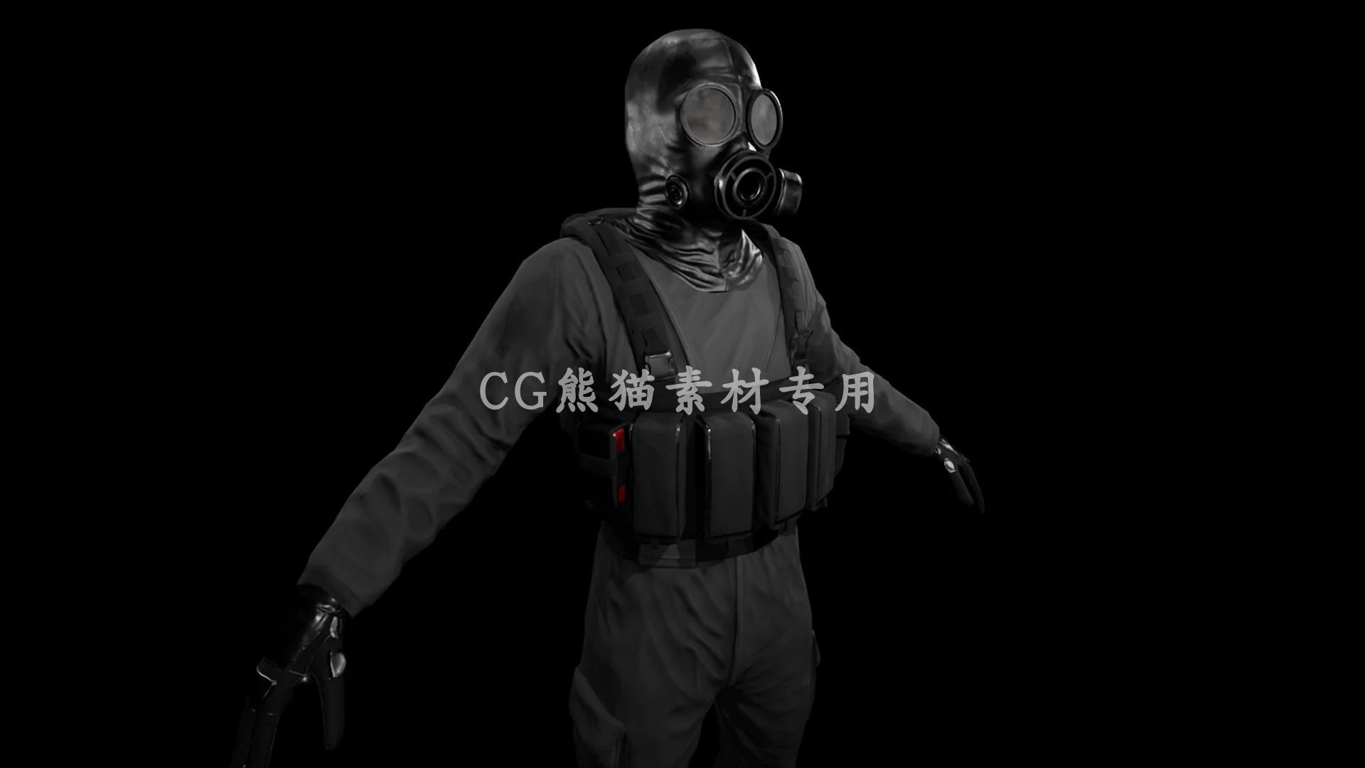 UE4虚幻5 Security Soldier 写实保安士兵游戏角色 - 图0