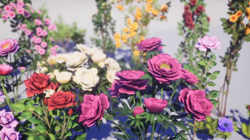 UE4虚幻5 Flowers Pack 鲜花花朵42种花卉道具素材 - 图2