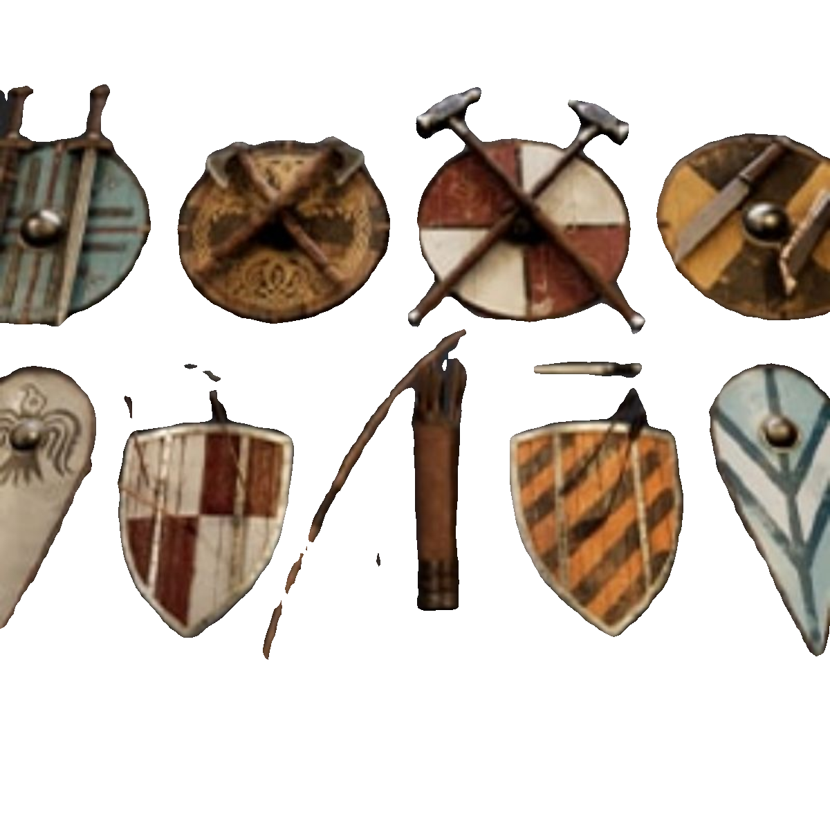 UE4虚幻5 Medieval Viking Weapons and Shields Set中世纪盾牌-图3