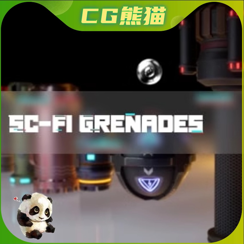 UE4虚幻5 Sc-Fi Grenades 科幻手榴弹手雷道具模型 - 图1