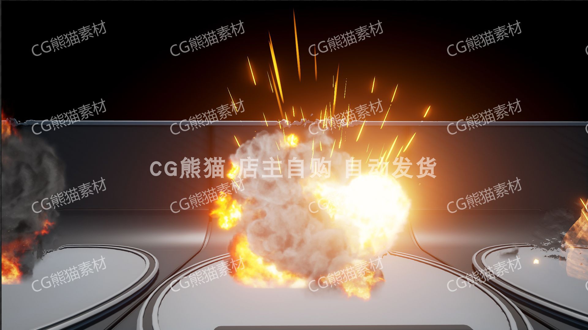 UE4虚幻5 Explosions Builder 爆炸火光烟雾粒子特效 4.26-5.3 - 图0