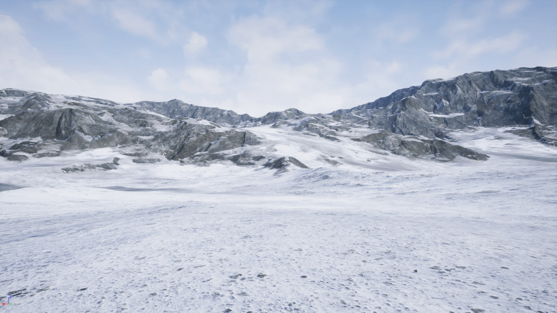 UE4虚幻5 Auto-Landscape Asset pack 雪地沙漠丘陵地形环境 - 图0