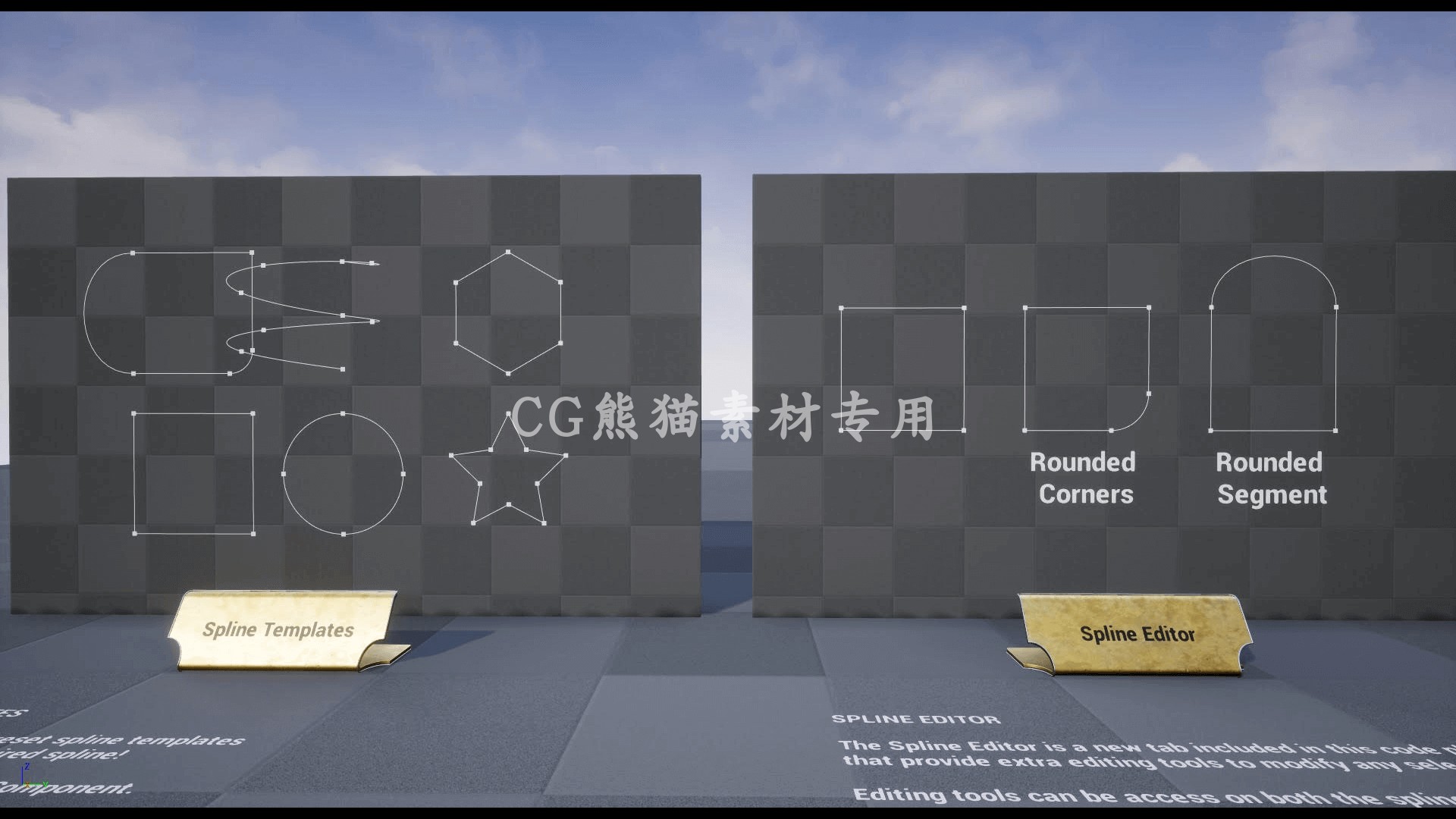 UE4虚幻4 Rave Spline and Mesh Builder 样条线网格生成器插件 - 图0