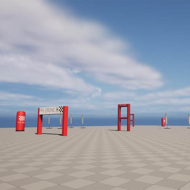 UE5 Unreal 5 Gameready Flyable FPV Drone-Quadrocopter Drone Blueprint