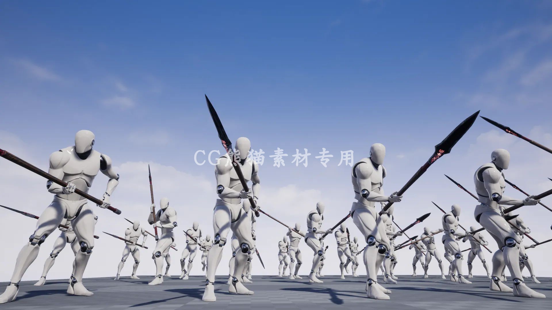 UE4虚幻5 Spear And Halberd Animset 长矛战戟动画 4.24-5.3 - 图2