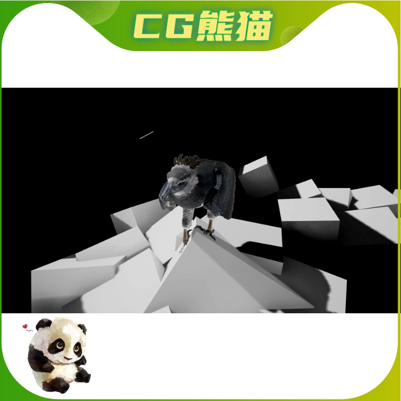 UE5虚幻5 Harpy Eagle 角雕杀人鹰角色模型带动画 - 图2