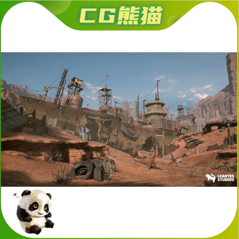 UE5虚幻5 Wasteland Environment + ULAT 荒原荒漠优质游戏场景 - 图0