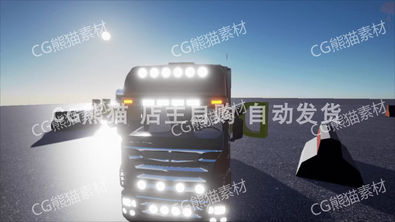 UE4虚幻5 Truck Trailer Attach Detach System 卡车拖车系统 - 图1