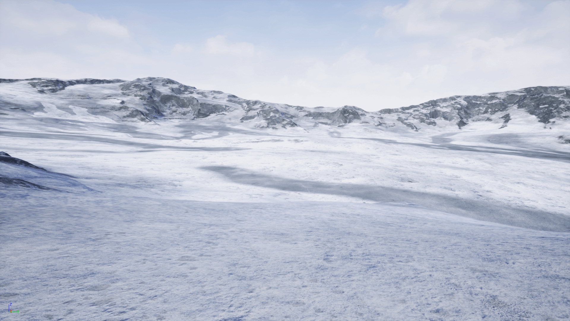 UE4虚幻5 Auto-Landscape Asset pack 雪地沙漠丘陵地形环境 - 图2