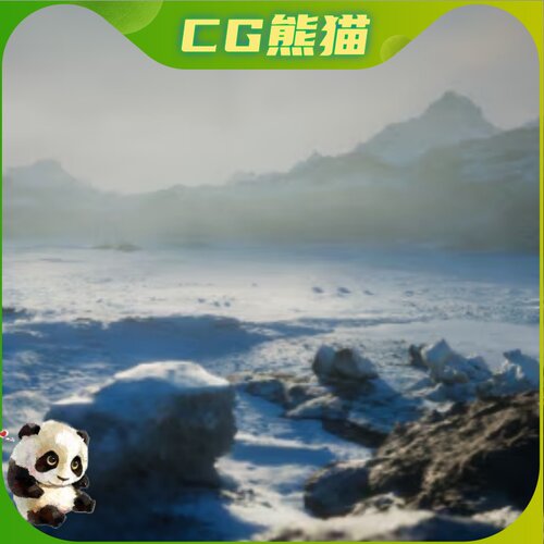 UE5虚幻5.4 Icy Snow Environment - Asset Pack 冰雪环境场景 - 图0