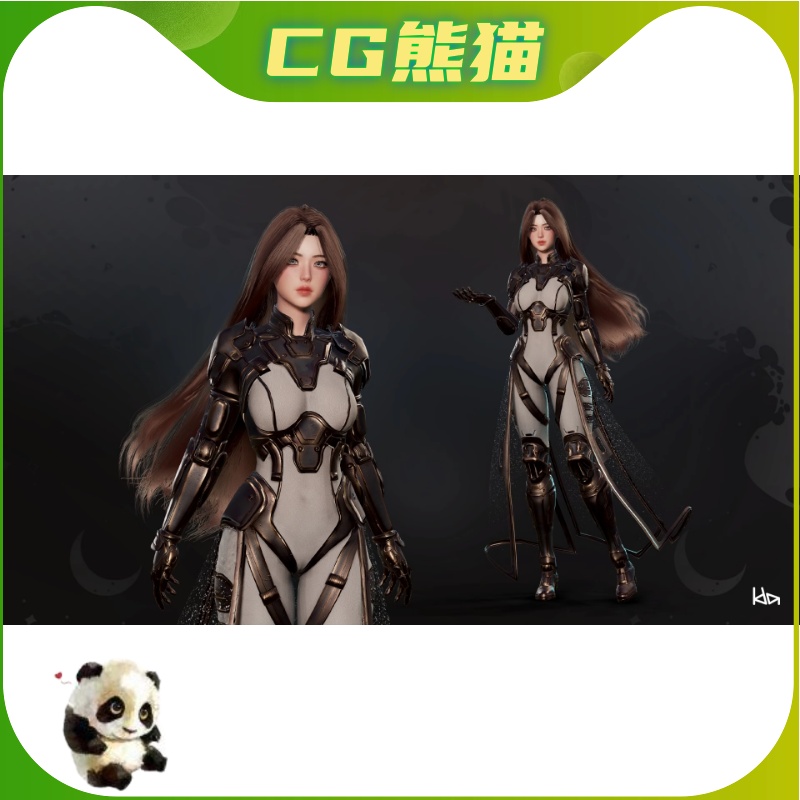 UE5虚幻5 Stellar Girl Celeste 模块化可自定义女星角色带骨骼 - 图0