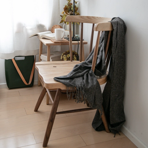 Классическая северная мебель накаджима стул черный ореховый орех вода смешанный обеденный стул Круг Круг