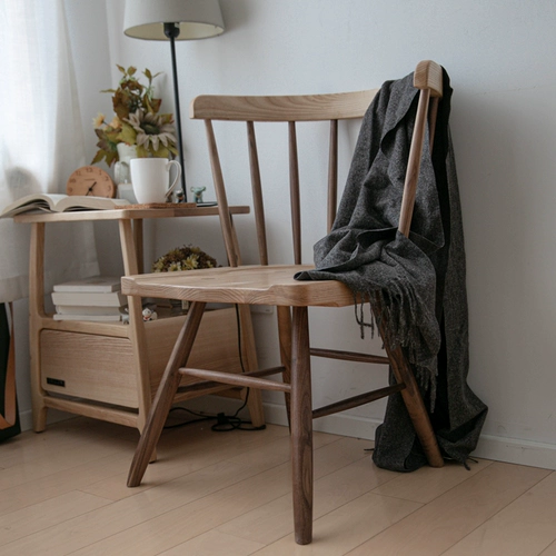 Классическая северная мебель накаджима стул черный ореховый орех вода смешанный обеденный стул Круг Круг