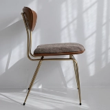 Ретро металлическое промышленное ветровое кафе Zakka Продуктовый ротор, Средство для седло -кожи -Смешанный стул Смешанный стул