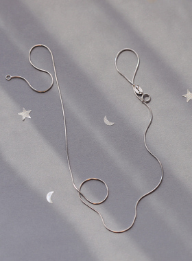 细纯银项链用来搭配吊坠款式多选