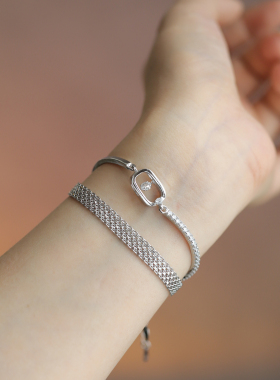 复古表带手链女小众设计感