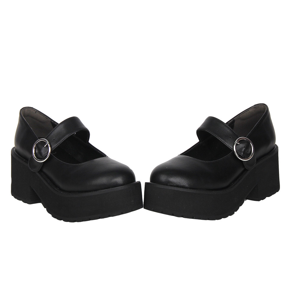 普普家 2025新品 Lolita鞋圆头 松糕底高跟公主洋装茶会鞋C194,淘宝优惠券,粉丝福利购,淘宝优惠卷