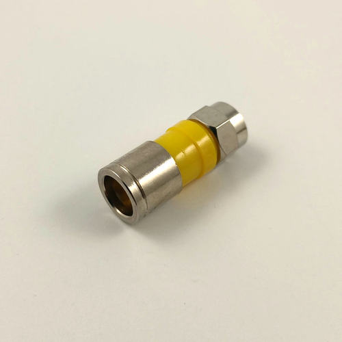 全铜防水挤压式F头/有线机顶盒接头 75-5 RG6 英制F头二四通用 - 图2