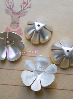 diy白色圆形汉服头饰发簪花托