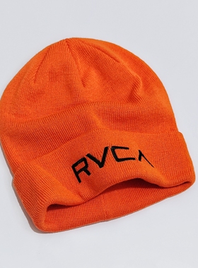 日单 RVCA 刺绣 贴布 针织帽 冷帽