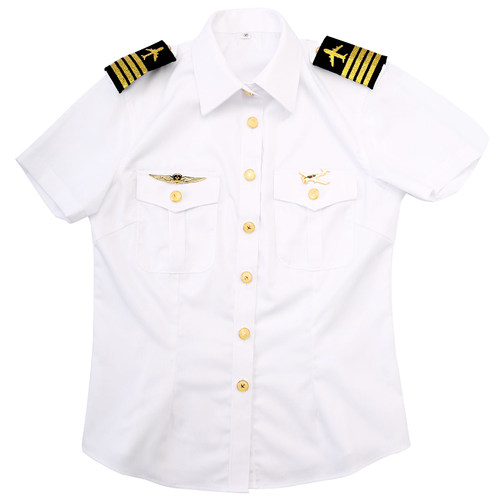 航空制服空姐机长服保安工作服夏装短袖衬衣裤子套装飞机师职业装 - 图3