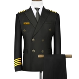 Авиационная форма воздуха в Китае Капитан Пилот Универный набор мужской авиакомпании