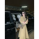 Sun Yaqiao Chelsea ດູໃບໄມ້ລົ່ນຄົນອັບເດດ: ຍາວແລະສັ້ນຄົນອັບເດດ: ແອວສອງເຕົ້ານົມສອງເຕົ້ານົມ khaki windbreaker jacket