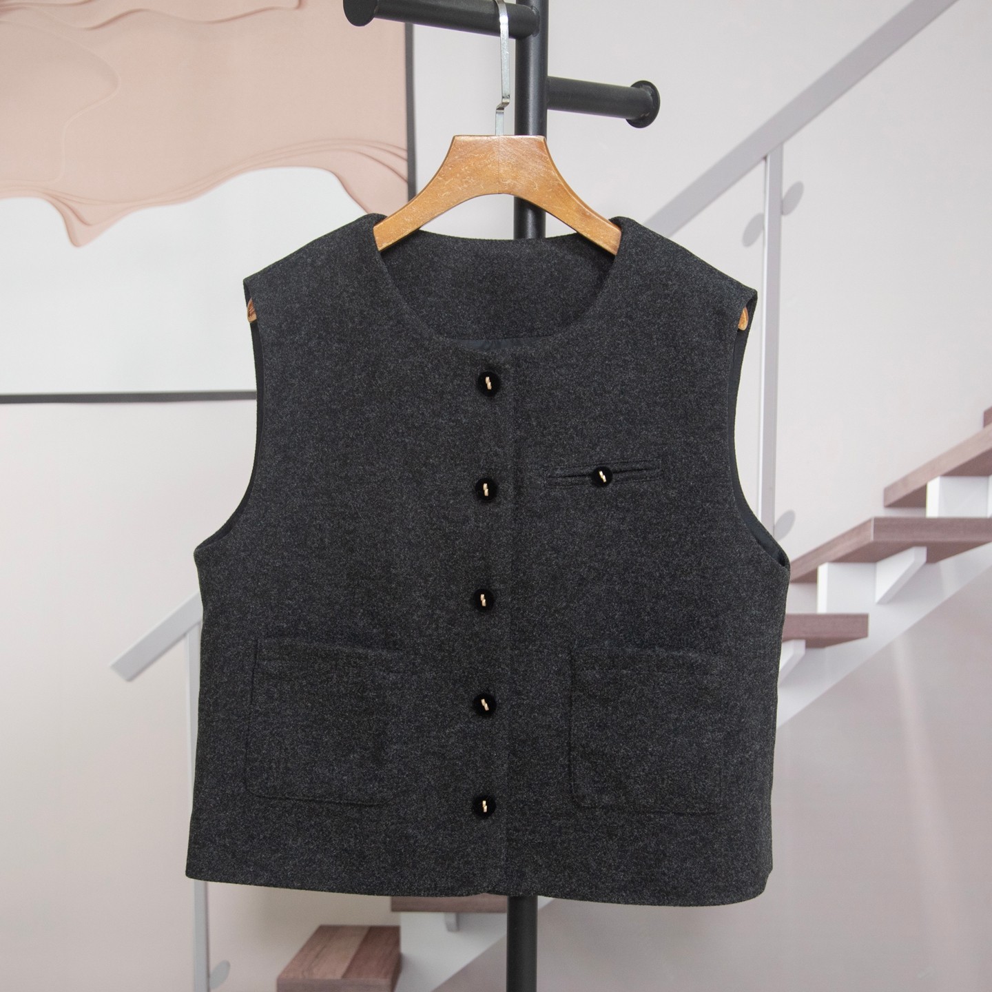 时尚洋气T恤马甲弯刀阔腿裤三件套女2026春季新款百搭套装潮5082,淘宝优惠券,粉丝福利购,淘宝优惠卷