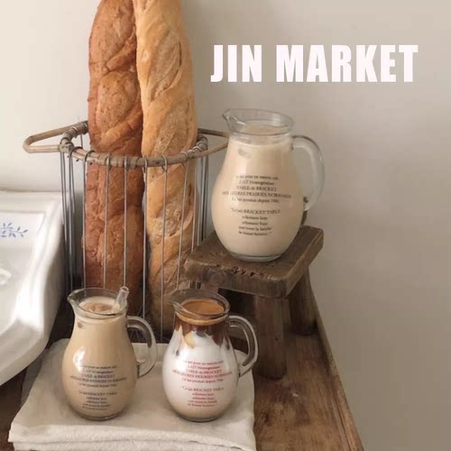 JinMarket 韩国代购 bracket table 字母酸奶杯 甜品杯 咖啡杯 - 图1