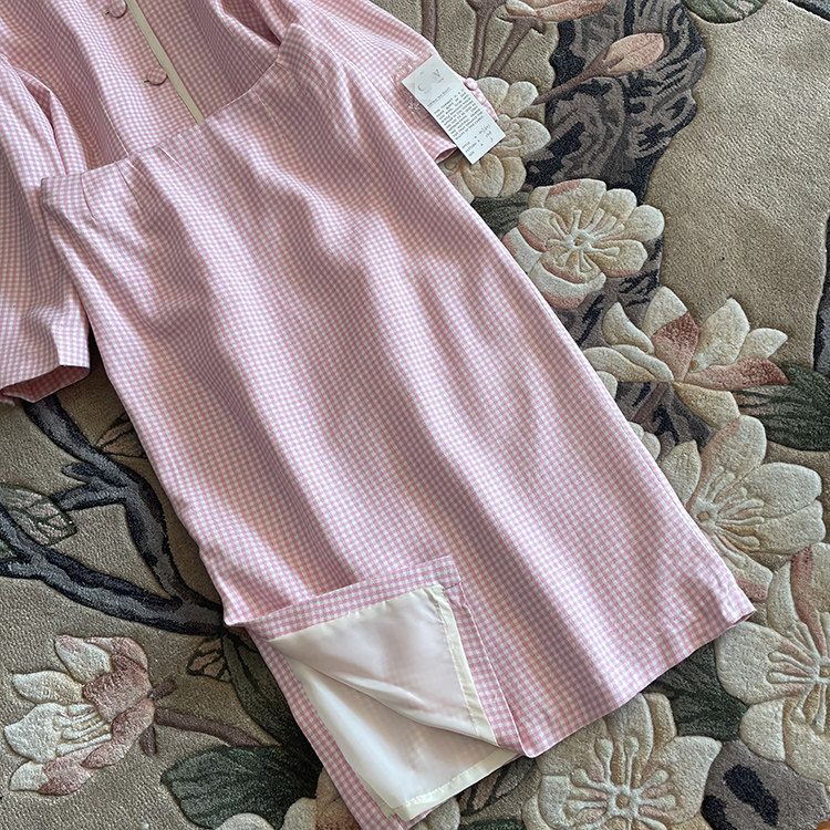 真丝套装粗花呢 85蚕丝羊毛小香风格子外套+过膝包臀半身裙2件套,淘宝优惠券,粉丝福利购,淘宝优惠卷