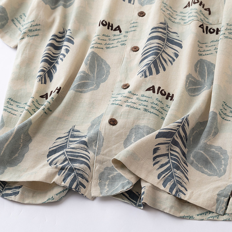 真丝衬衣男外贸夏季桑蚕丝提花印花短袖衬衫痞帅复古夏威夷风男女,淘宝优惠券,粉丝福利购,淘宝优惠卷