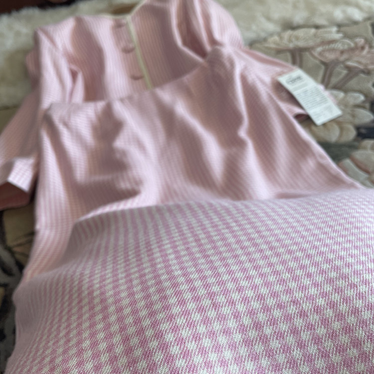 真丝套装粗花呢 85蚕丝羊毛小香风格子外套+过膝包臀半身裙2件套,淘宝优惠券,粉丝福利购,淘宝优惠卷