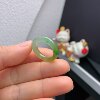 13 circle Burmese natural jade A goods ice yellow and green ring A861#