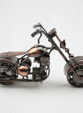 大号金属摩托车模型 家居装饰品摆件铁艺工艺品创意礼品