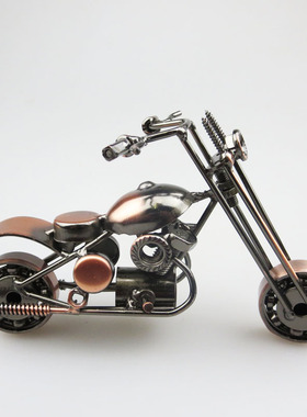 新款 铁艺工艺品摆件 家居装饰品 办公桌摆件 摩托车模型A19